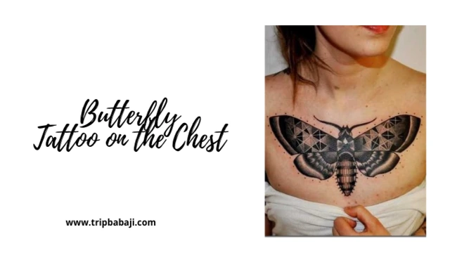 Butterfly Tattoo on the Chest