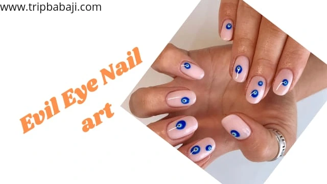 Art with Nude Nails and an Evil Eye