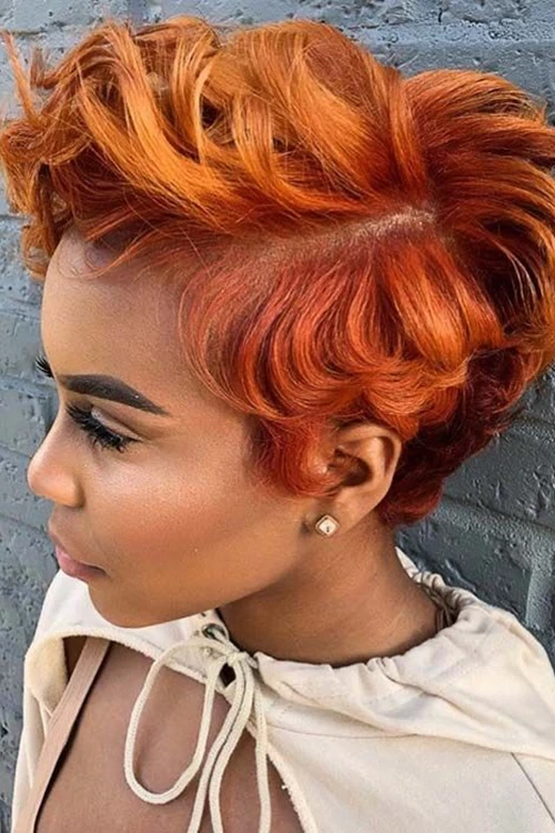 Red with Orange Highlights