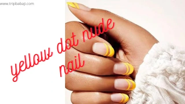 Yellow Detail + Nude Nails