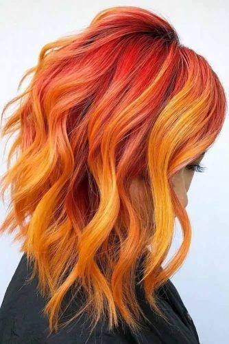 Yellow Orange with Red Highlights