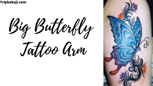 Big Butterfly Tattoo Arm Design