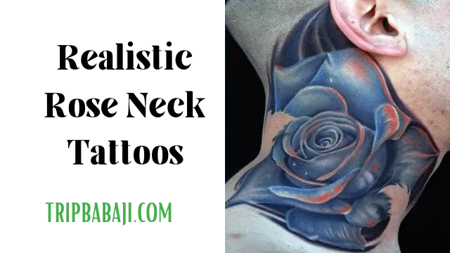 realistic-rose-neck-tattoos