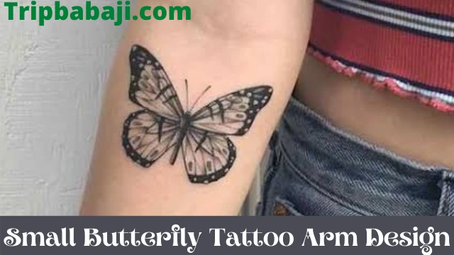 Small Butterfly Tattoo Arm Design