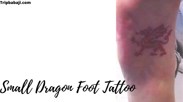 Small Dragon Tattoos on Feet