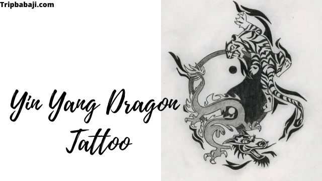 Yin Yang Dragon Tattoos for Women