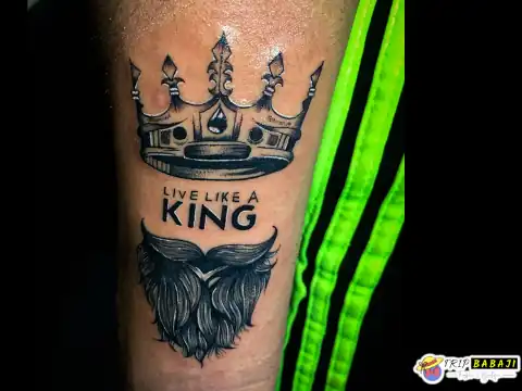 King of Heart Card Tattoo: