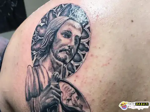 San Judas Tattoo on Hands