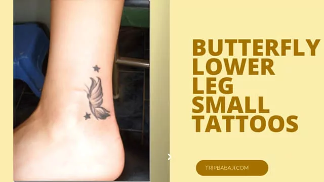 butterfly-lower-leg-small-tattoos-for-females