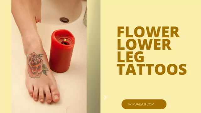 flower-lower-leg-tattoos-for-females