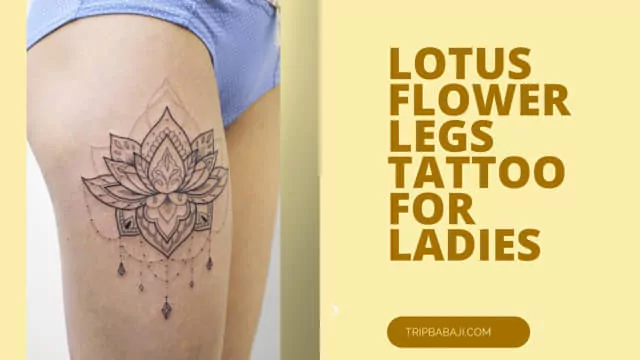 lotus-flower-legs-tattoo-for-ladies
